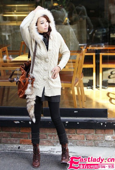 复古棒针毛衣 复古风穿出无限潮味