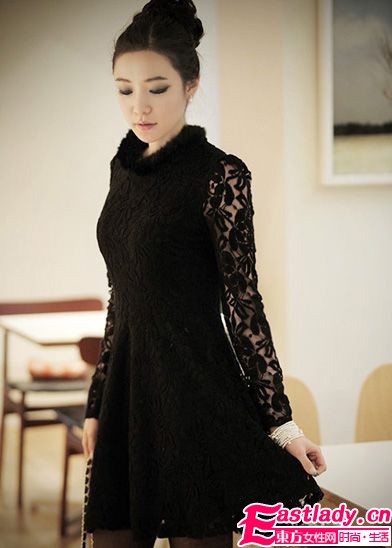 华丽丽连衣裙 打造OL迷人年会装