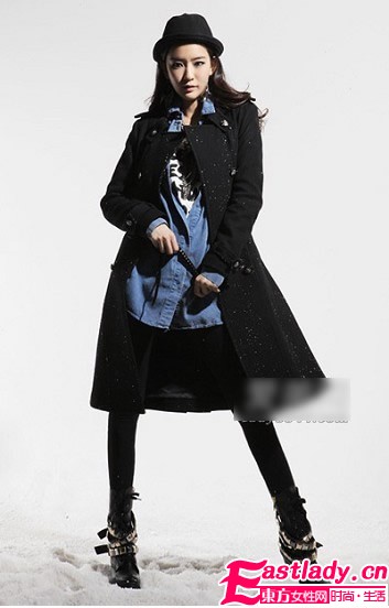 修身呢子大衣保暖时髦显身材