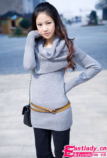 冬季修身针织衫 凸显女性魅力