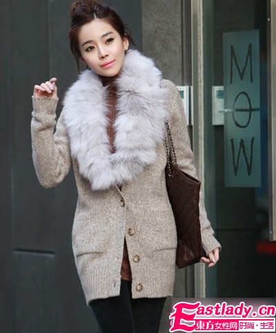 毛毛大翻领外套 今冬你穿了吗