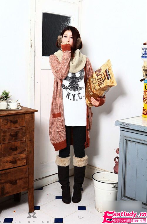 省钱达人必学4款翻毛靴8种潮搭法