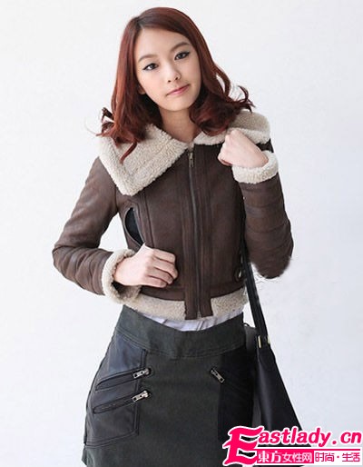 毛绒领外套 今冬御寒最佳选择