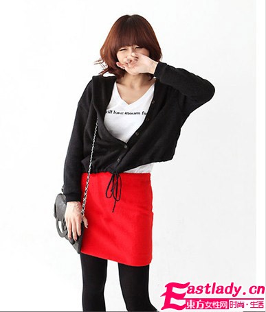 韩范甜美裙伴你入冬 少女蜕变轻熟女