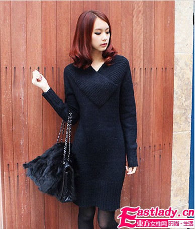 韩范甜美裙伴你入冬 少女蜕变轻熟女