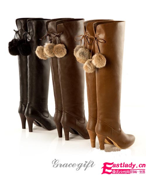寒冬秀出名媛范 必备过膝长靴显美腿