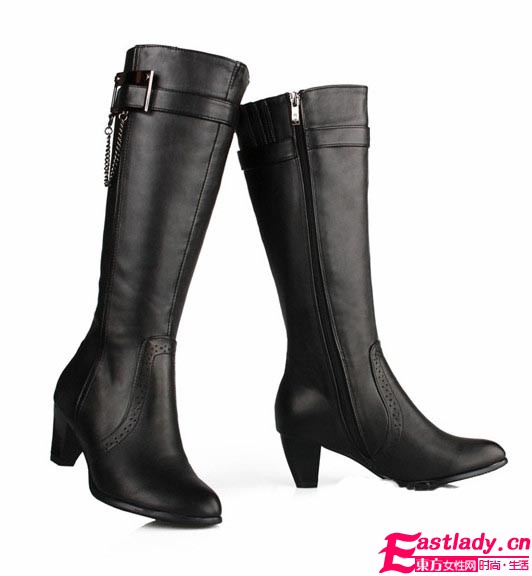 寒冬秀出名媛范 必备过膝长靴显美腿