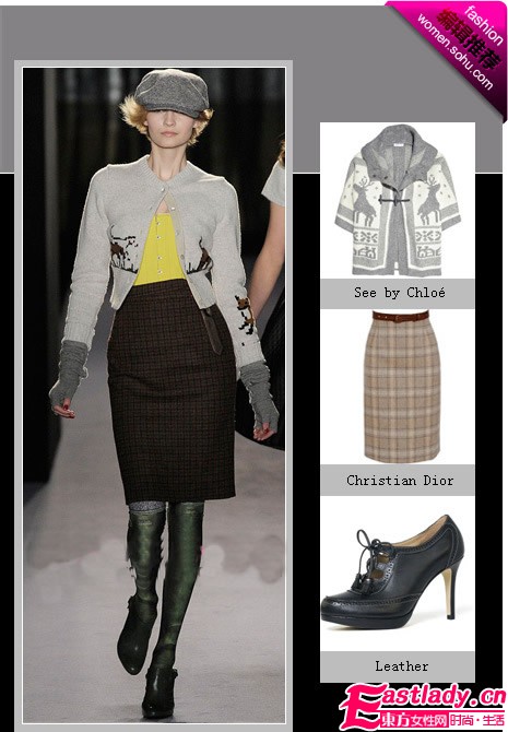 10度天也穿裙 呢子裙洋气实用搭法