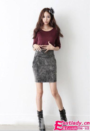 冬季时髦半身裙 消灭宽臀秀纤腰