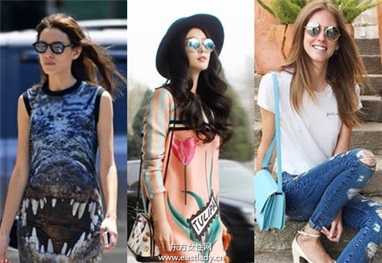 镜面水银墨镜戴出时尚女星范