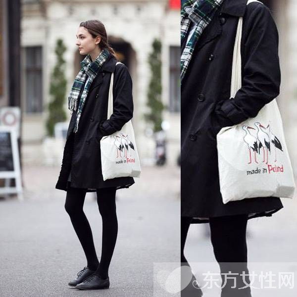 环保袋也能成时尚 这样搭居然一点都不违和