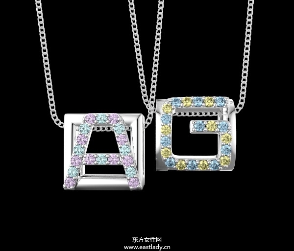 时尚高贵情侣吊坠耀眼而不奢靡