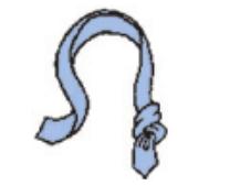 丝巾左右不对称式系法 带来几分活力