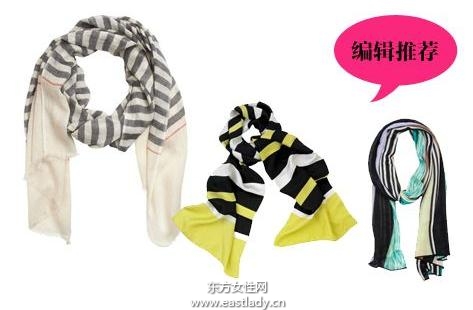 春日的丝巾装点出时尚的元素和春天的气息