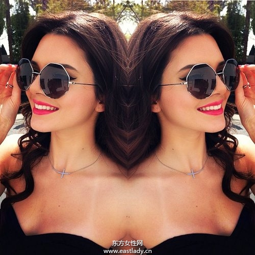 欧美MM墨镜出行时尚感十足
