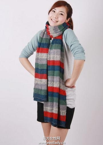 时尚针织围巾保温又可提升人气