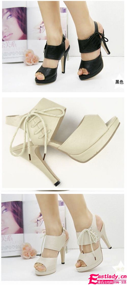 鱼嘴时尚防水台性感高跟鞋 女人走出高贵的步伐