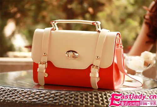 韩版夏季手提撞色包 时尚达人首选包包