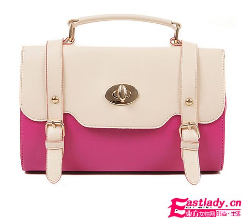 韩版夏季手提撞色包 时尚达人首选包包