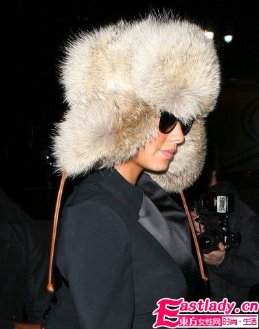 皮草雷锋帽 够暖又够潮