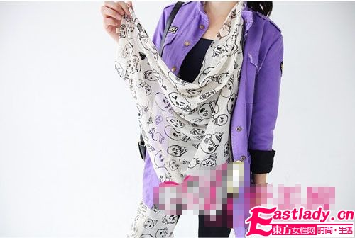 甜美OL必备扮靓单品 清爽围巾度秋天