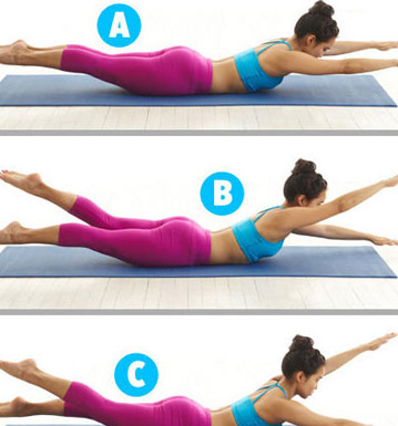 腹部普拉提减肥运动 快速减肚子赘肉瘦腰