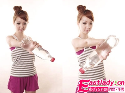 简单两招 用矿泉水瓶也能减肥