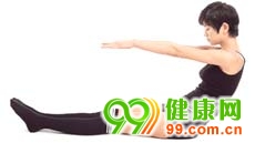 图解腹部、小腿减肥操