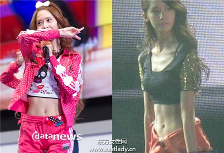 马甲线正妹展露性感结实腹肌