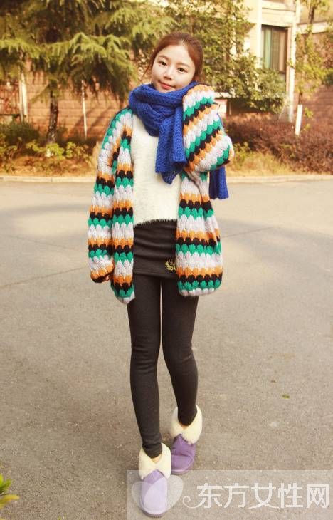 冬季矮个子女生日系搭配经 学着这么穿又高又显瘦