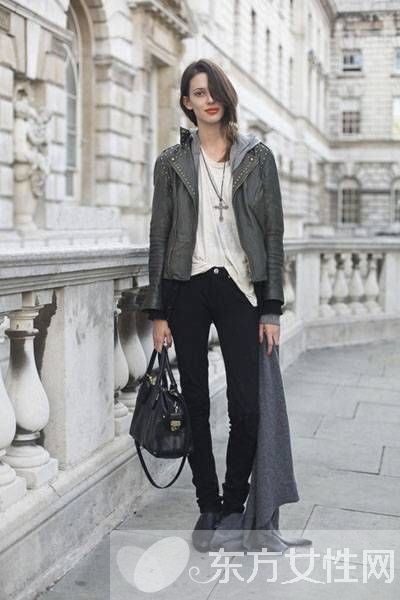 秋季欧美风潮流个性搭配 时尚保暖两不误