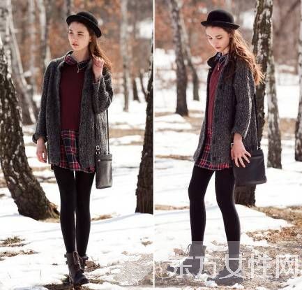 秋冬季欧美时尚混搭个性装扮 这种穿法想不潮都不行