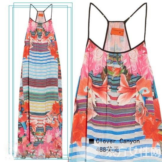 印花长裙怎么搭配更好看 优雅气质就是这么来的