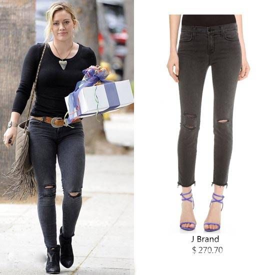 破洞牛仔裤怎么搭配 明星们都是这么穿的哦