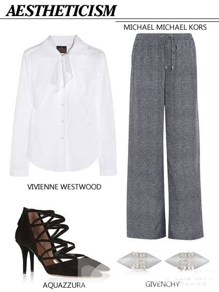 阔腿裤搭配上衣图片 这么穿女神范儿十足哦