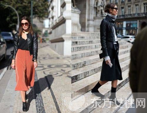 各式各样的皮衣搭配 这个冬天怎么穿都时髦