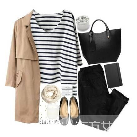 黑白条纹时尚搭 教你玩转学院风