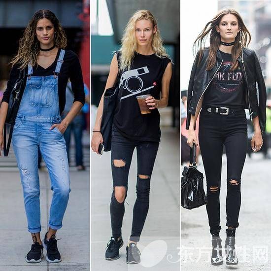 三招教你如何将破洞牛仔裤穿得更时髦