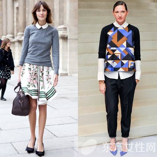 女士白衬衣的穿法推荐 欧美街头最常见的穿搭法