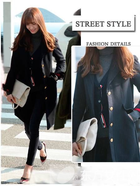 明星服装大衣搭配技巧 get允儿带你领略韩潮风范