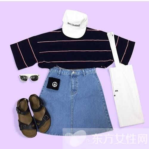 今夏就要这么搭 玩转清新少女学院风