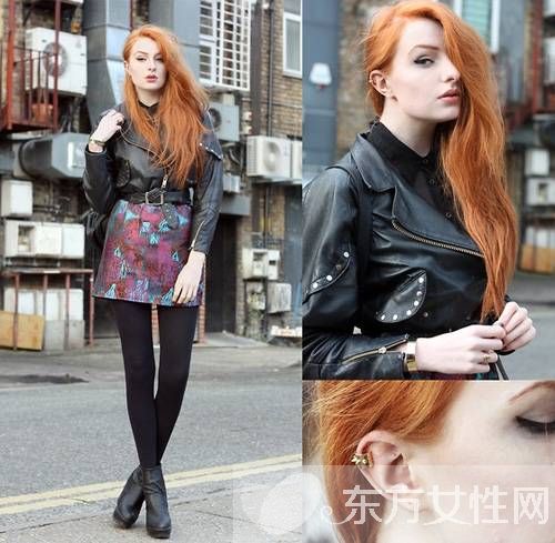 冬季黑色夹克外套搭配 不仅酷帅还魅力十足