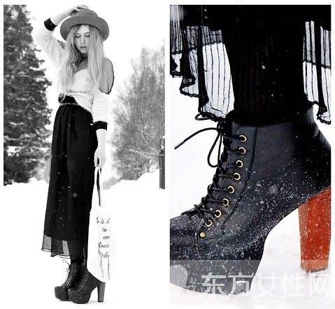 罗马高跟鞋搭配连衣裙 给你眼前一亮的感觉