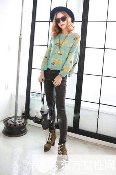 针织衫怎么搭配 韩国街头最流行的搭配方式推荐