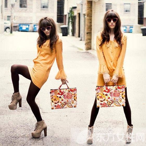 罗马高跟鞋搭配连衣裙 给你眼前一亮的感觉