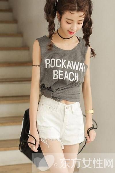 白色短裤搭配什么上衣好看 最清爽白色短裤搭配大收集