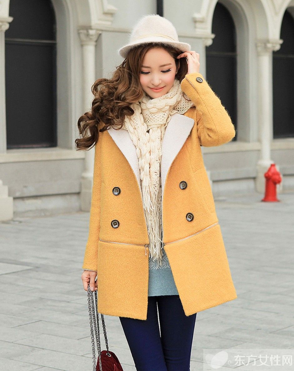 时尚大衣外套搭配 御寒保暖气场十足