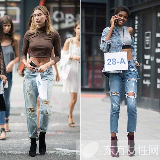 三招教你如何将破洞牛仔裤穿得更时髦