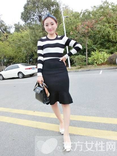 显瘦必备神器 这样搭条纹衫时尚又不失个性