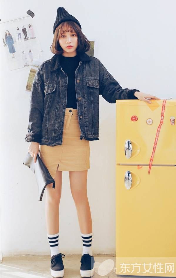 深色牛仔系列外套穿搭 这么穿让你很是吸睛